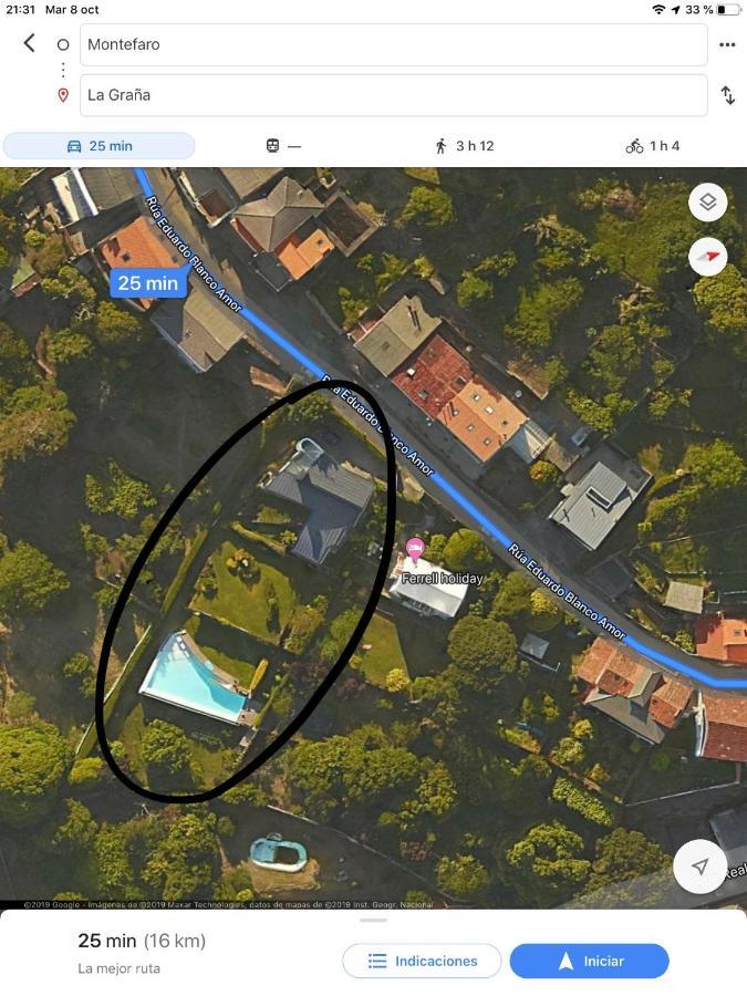 Apartamento Con Piscina Y Excelentes Vistas Ferrol Extérieur photo