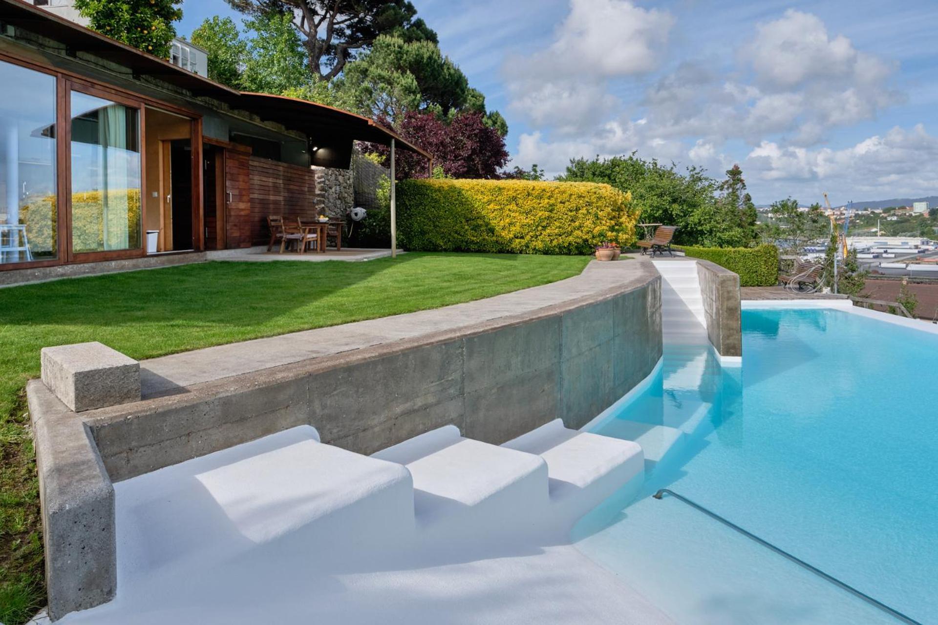 Apartamento Con Piscina Y Excelentes Vistas Ferrol Extérieur photo